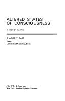 Charles T. Tart: Altered states of consciousness (1969, Wiley)
