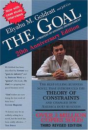 Eliyahu M. Goldratt, Jeff Cox: The Goal (2004, North River Press)