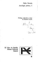 Pablo Neruda: Antología poética (Spanish language, 1981, Alianza Editorial)
