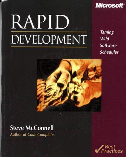Steve McConnell: Rapid development (1996)
